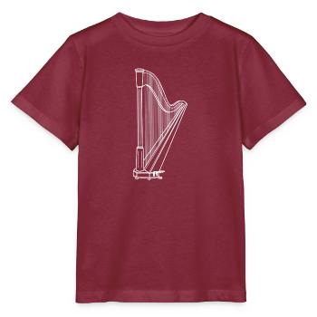 harpe - T-shirt bio MINI CREATOR Stanley/Stella Enfant - bordeaux - Devant - Kain (125cm)