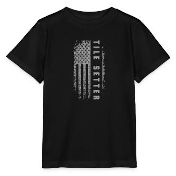 Bodenleger Hausbau - Stanley/Stella Kinder T-Shirt MINI CREATOR  - Schwarz - Vorne - Mikhail (115cm)
