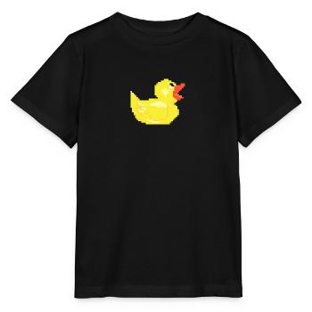 Duck duck pixel retro optics gift poison - Stanley/Stella MINI CREATOR Kids’ T-Shirt - black - Front - Mikhail (115cm)