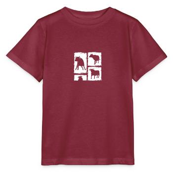 Buffalo Cattle Oxen - Stanley/Stella MINI CREATOR Kids’ T-Shirt - burgundy - Front - Kain (125cm)