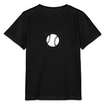Joueur de baseball Baseball - T-shirt bio MINI CREATOR Stanley/Stella Enfant - noir - Devant - Mikhail (115cm)