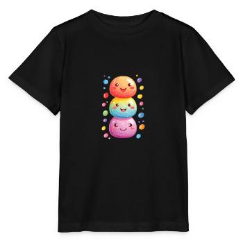 Joie de carnaval avec des confettis - T-shirt bio MINI CREATOR Stanley/Stella Enfant - noir - Devant - Mikhail (115cm)