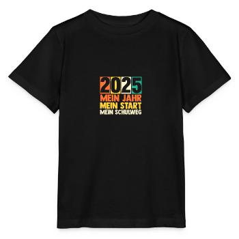 Kita Farewell First Grade School Enrollment 2025 - Stanley/Stella MINI CREATOR Kids’ T-Shirt - black - Front - Mikhail (115cm)