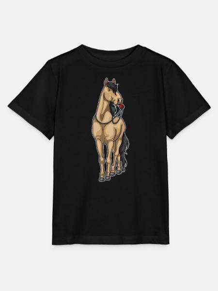 Pferd Schiedsrichter Pfeife - Stanley/Stella Kinder T-Shirt MINI CREATOR - Schwarz