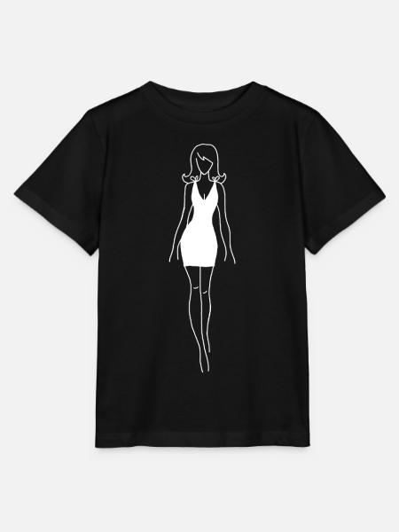 Das weiße Kleid - Stanley/Stella Kinder T-Shirt MINI CREATOR  - Schwarz