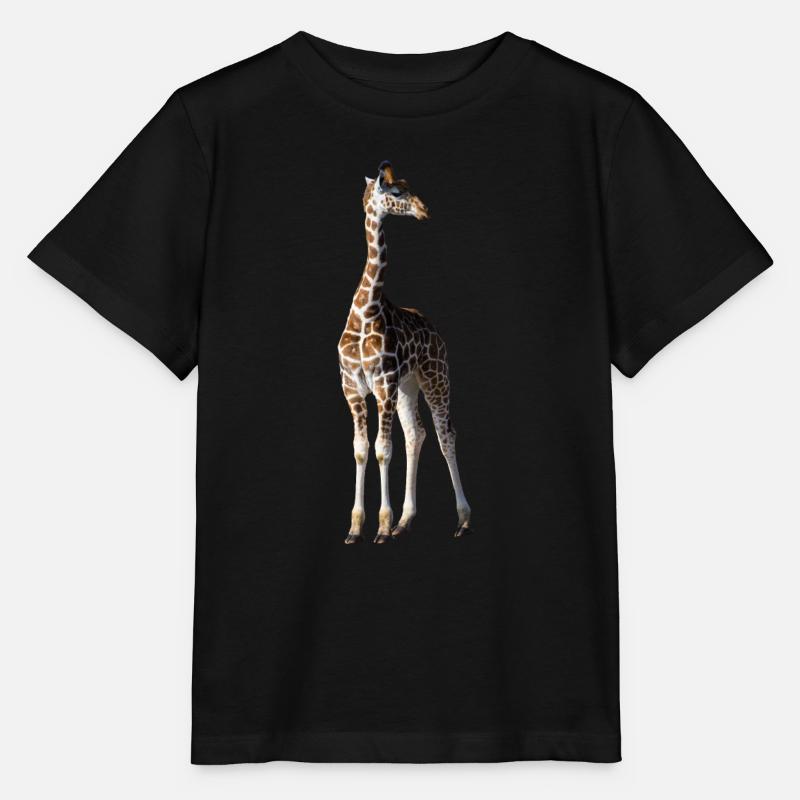 girafe - T-shirt bio MINI CREATOR Stanley/Stella Enfant - noir