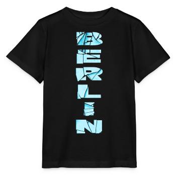 Berlin Allemagne City Font Skyline Accueil - T-shirt bio MINI CREATOR Stanley/Stella Enfant - noir - Devant - Mikhail (115cm)