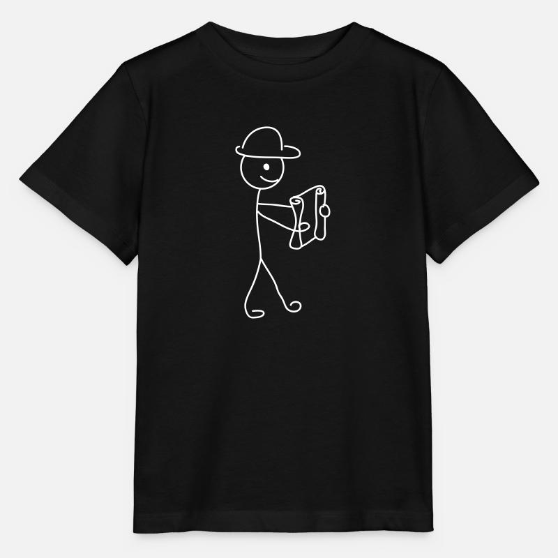 Dessinateur, - T-shirt bio MINI CREATOR Stanley/Stella Enfant - noir