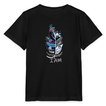 feather - Stanley/Stella MINI CREATOR Kids’ T-Shirt - black - Front - Mikhail (115cm)