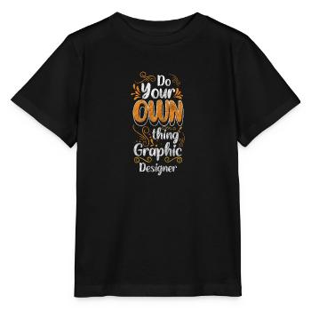 Designer Beruf Zeichnen Entwurf - Stanley/Stella Kinder T-Shirt MINI CREATOR  - Schwarz - Vorne - Mikhail (115cm)