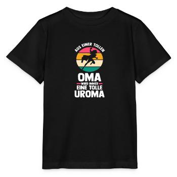 Grand-mère Grand-mère Arrière-grand-mère Arrière-grand-mère - T-shirt bio MINI CREATOR Stanley/Stella Enfant - noir - Devant - Mikhail (115cm)