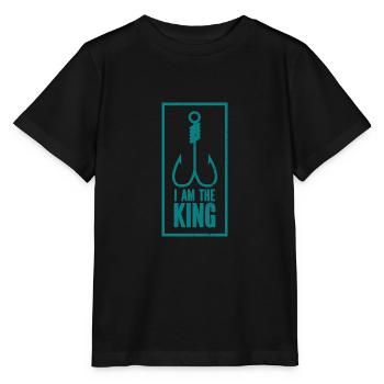 Angler Angelhaken Angelrute Sportfischer - Stanley/Stella Kinder T-Shirt MINI CREATOR  - Schwarz - Vorne - Mikhail (115cm)