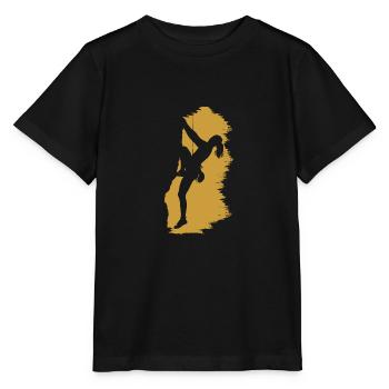escalade fille grimpeuse un roccher - T-shirt bio MINI CREATOR Stanley/Stella Enfant - noir - Devant - Mikhail (115cm)