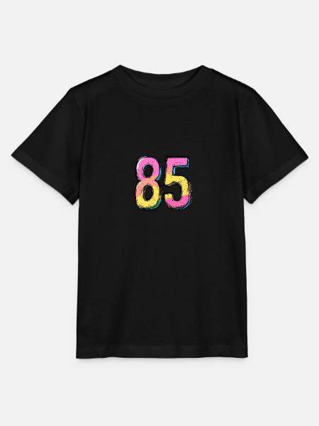 85 Zahl Comic - Stanley/Stella Kinder T-Shirt MINI CREATOR - Schwarz