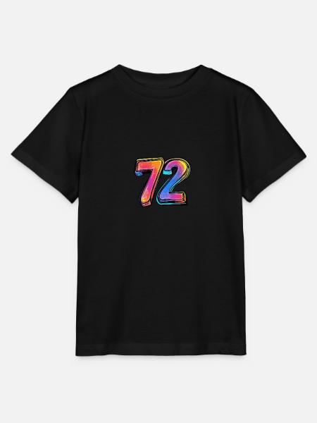 72 Zahl Comic - Stanley/Stella Kinder T-Shirt MINI CREATOR  - Schwarz