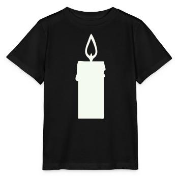 Lichtsilhouette Kerze in Laterne - Stanley/Stella Kinder T-Shirt MINI CREATOR  - Schwarz - Vorne - Mikhail (115cm)