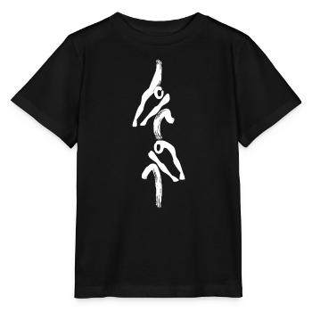 2- Ruderboot in Weiß - Stanley/Stella Kinder T-Shirt MINI CREATOR  - Schwarz - Vorne - Mikhail (115cm)