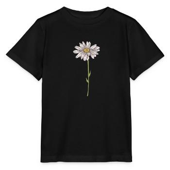 Meadow Flower Marguerite / Daisies - Stanley/Stella MINI CREATOR Kids’ T-Shirt - black - Front - Mikhail (115cm)