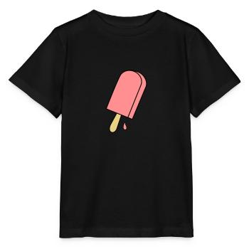 crème glacée - T-shirt bio MINI CREATOR Stanley/Stella Enfant - noir - Devant - Mikhail (115cm)
