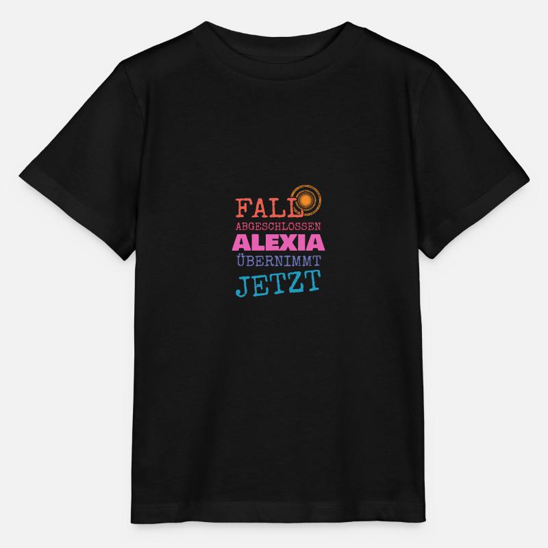 Prénom Alexia - T-shirt bio MINI CREATOR Stanley/Stella Enfant - noir