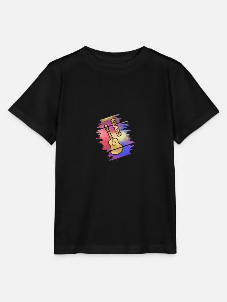 Klaas als Guitar - Stanley/Stella Kinder T-Shirt MINI CREATOR  - Schwarz