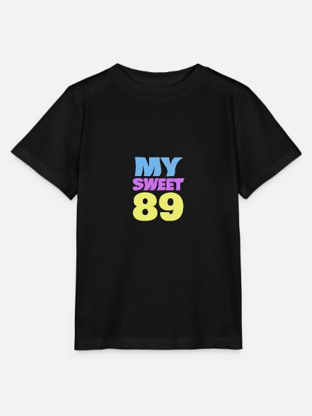Sweet 89 - Stanley/Stella Kinder T-Shirt MINI CREATOR - Schwarz