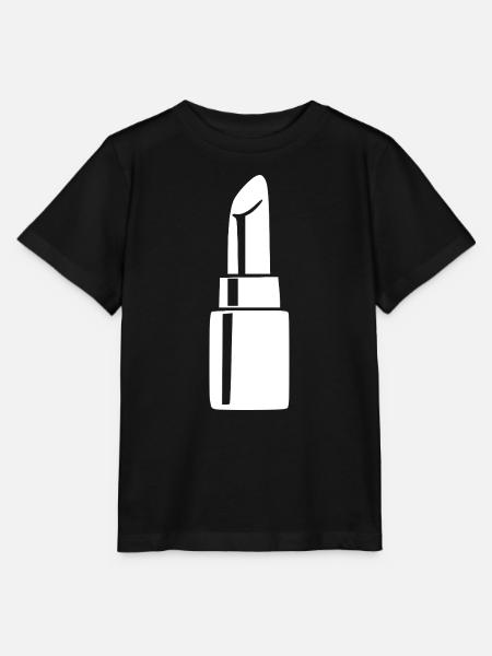 Lippenstift_weiss_Kosmetik_Geschenk - Stanley/Stella Kinder T-Shirt MINI CREATOR  - Schwarz