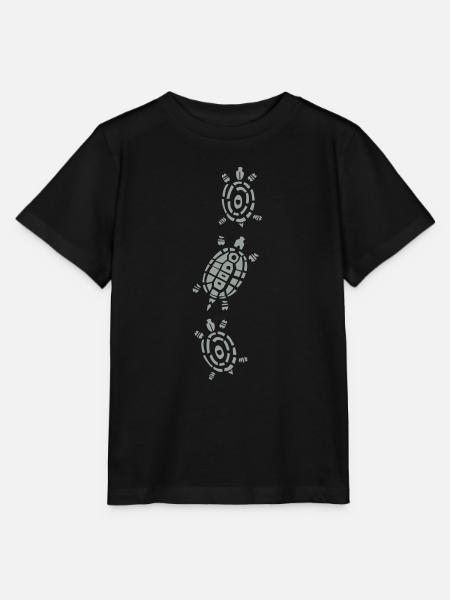 Stein - Schere - Papier Schildkröte - Stanley/Stella Kinder T-Shirt MINI CREATOR  - Schwarz