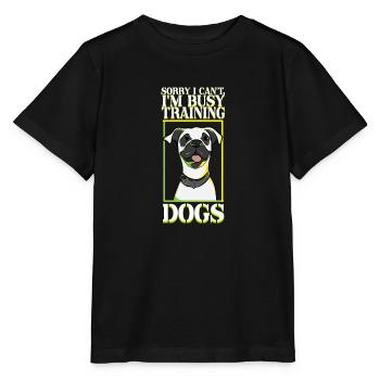 Busy Training Dogs Ironic Dog Obedience School - Stanley/Stella MINI CREATOR Kids’ T-Shirt - black - Front - Mikhail (115cm)