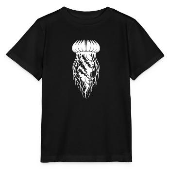comb jellyfish hovering Medusa - Stanley/Stella MINI CREATOR Kids’ T-Shirt - black - Front - Mikhail (115cm)