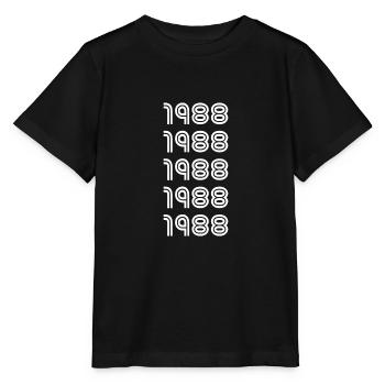 Geburtsjahr 1988 - Stanley/Stella Kinder T-Shirt MINI CREATOR  - Schwarz - Vorne - Mikhail (115cm)