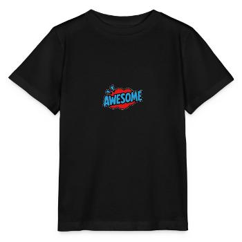 Awesome Retro Lettering Comic - Stanley/Stella MINI CREATOR Kids’ T-Shirt - black - Front - Mikhail (115cm)