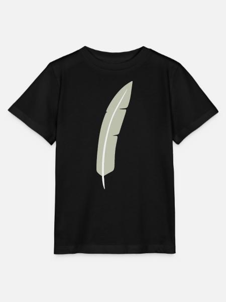 Feather Arc Minimalistischer Druck - Stanley/Stella Kinder T-Shirt MINI CREATOR - Schwarz