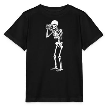 Skelettfotograf Noir - Stanley/Stella Kinder T-Shirt MINI CREATOR  - Schwarz - Vorne - Mikhail (115cm)