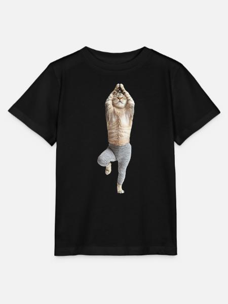 Schottische Faltohrkatze - Stanley/Stella Kinder T-Shirt MINI CREATOR - Schwarz
