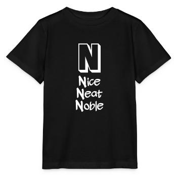 Lettre & Caractères (N) - T-shirt bio MINI CREATOR Stanley/Stella Enfant - noir - Devant - Mikhail (115cm)