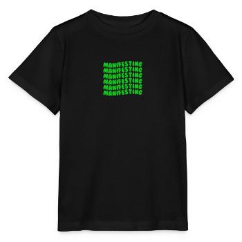 Manifester le vert - T-shirt bio MINI CREATOR Stanley/Stella Enfant - noir - Devant - Mikhail (115cm)