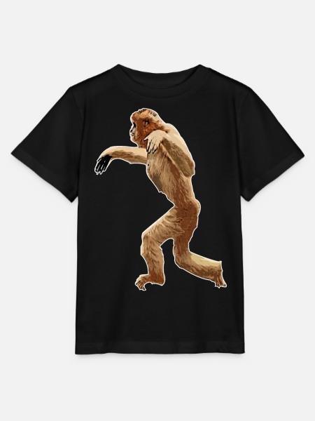 Gibbon - Stanley/Stella Kinder T-Shirt MINI CREATOR  - Schwarz