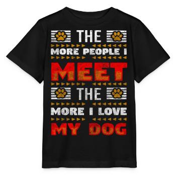 Dog Dog Lovers - Stanley/Stella MINI CREATOR Kids’ T-Shirt - black - Front - Mikhail (115cm)