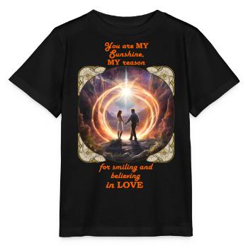 You are my sun Happy holidays - Stanley/Stella MINI CREATOR Kids’ T-Shirt - black - Front - Mikhail (115cm)