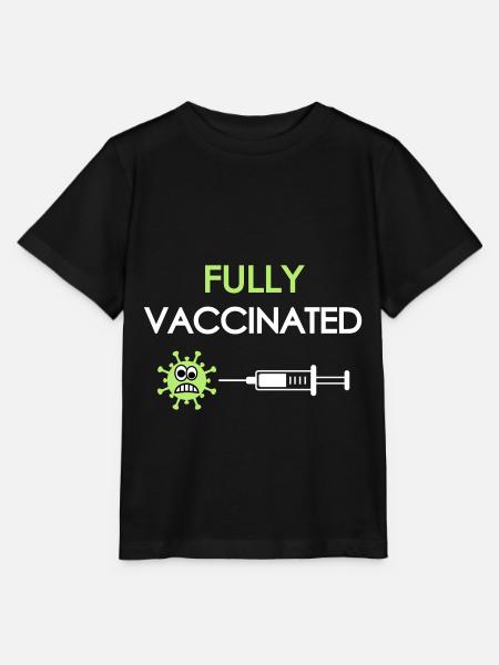 Vollständig geimpft, covid, fully vaccinated - Stanley/Stella Kinder T-Shirt MINI CREATOR - Schwarz