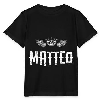 Matteo - Stanley/Stella Kinder T-Shirt MINI CREATOR  - Schwarz - Vorne - Mikhail (115cm)