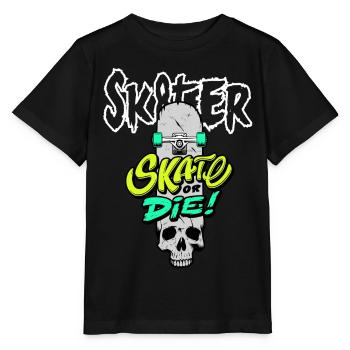 Skater kids - Stanley/Stella MINI CREATOR Kids’ T-Shirt - black - Front - Mikhail (115cm)