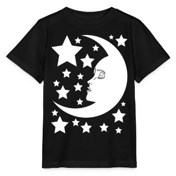 Der weibliche Mond - Stanley/Stella Kinder T-Shirt MINI CREATOR  - Schwarz - Vorne - Mikhail (115cm)