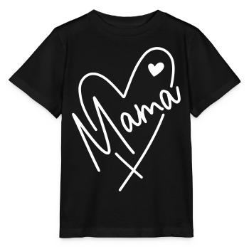Mama Herz  - Stanley/Stella Kinder T-Shirt MINI CREATOR  - Schwarz - Vorne - Mikhail (115cm)