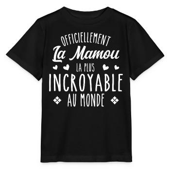 Officiellement La Mamou Incroyable - T-shirt bio MINI CREATOR Stanley/Stella Enfant - noir - Devant - Mikhail (115cm)