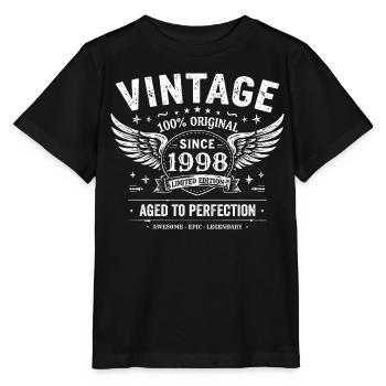 1998 Vintage 1998 27e Anniversaire 1998 Rétro 1998 - T-shirt bio MINI CREATOR Stanley/Stella Enfant - noir - Devant - Mikhail (115cm)