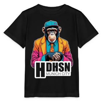 Haidhausen - Für stylishe Münchner - Stanley/Stella Kinder T-Shirt MINI CREATOR  - Schwarz - Vorne - Mikhail (115cm)