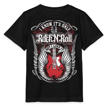 Inspirierende Geburtstags-Rockgitarre - Stanley/Stella Kinder T-Shirt MINI CREATOR  - Schwarz - Vorne - Mikhail (115cm)