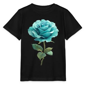 Bleu Turquoise Rose - T-shirt bio MINI CREATOR Stanley/Stella Enfant - noir - Devant - Mikhail (115cm)